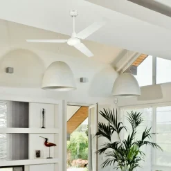 Westinghouse takvifte Industrial hvit stille Ø 142 cm Hot