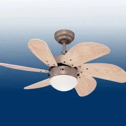 Westinghouse Turbo Swirl vifte m. 2 brytere| Takvifter|Takvifter Med Lys Og Fjernkontroll