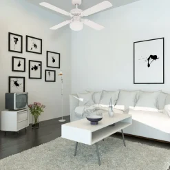 Westinghouse Vegas-fan med lys, hvit/furu| Takvifter|Takvifter Med Lys Og Fjernkontroll