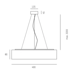 Molto Luce White Belt PD LED-pendel, 3 000 K, hvit| Butikkbelysning
