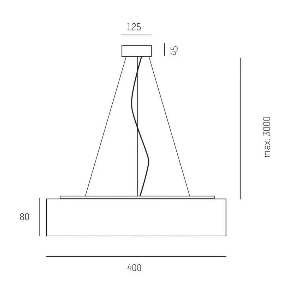 Molto Luce White Belt PD LED-pendel, 3 000 K, hvit| Butikkbelysning