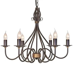 Elstead Windermere lysekrone 6 lyskilder| Lysekroner