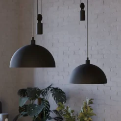 EGLO Winkworth pendellampe, svart, lengde 118 cm, metall, 2 lyskilder.