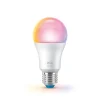 WiZ A60 LED-pære matt WiFi E27 8,5W RGBW sett med 2 stk| Dimbar Led-Pære|Dimbar Led-Pære