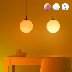 WiZ A60 LED-pære matt WiFi E27 8,5W RGBW sett med 2 stk| Dimbar Led-Pære|Dimbar Led-Pære