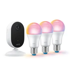 WiZ Starter Kit for innendørs sikkerhetskameraer med 3 x E27 Sale