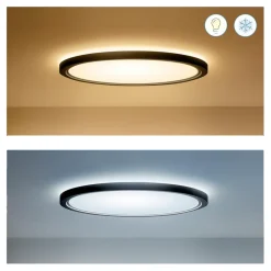WiZ SuperSlim LED-taklampe RGBW Ø42cm svart Clearance