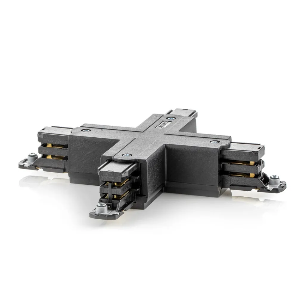 GLOBAL X-kontakt 3-faset strømskinne Noa, svart New