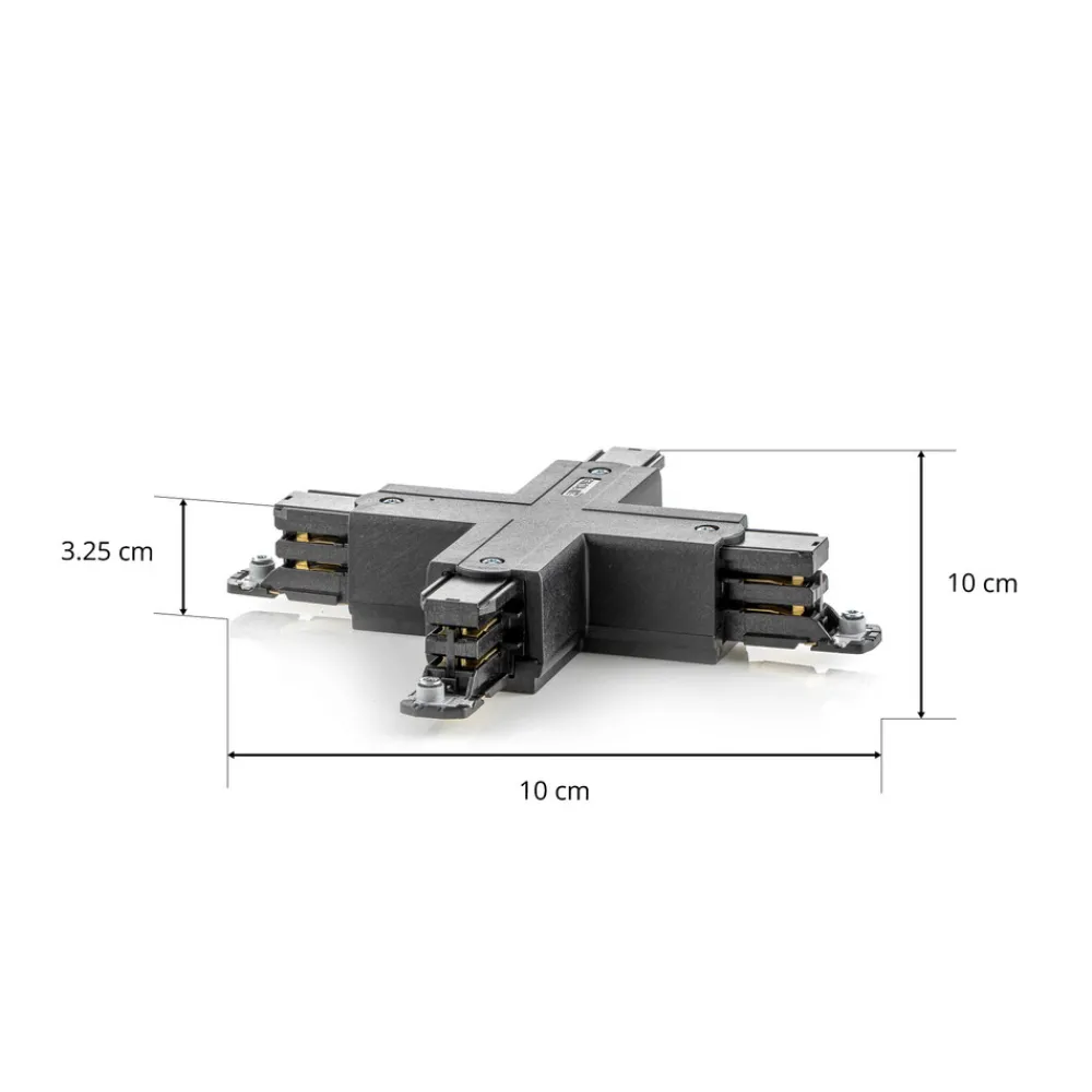 GLOBAL X-kontakt 3-faset strømskinne Noa, svart New