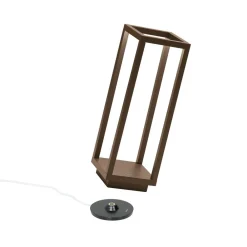 Zafferano Home LED-batteri-lykt IP54 corten| Terrassebelysning