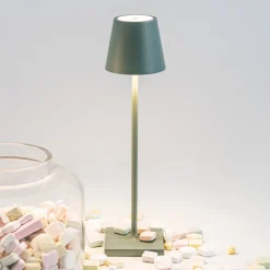 Zafferano Poldina mikro oppladbar lampe IP65 salvie Online