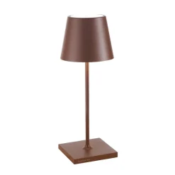 Zafferano Poldina mini bordlampe bat. IP65 corten Best