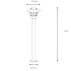 Lucide Zico pullertlampe av aluminium, svart Hot