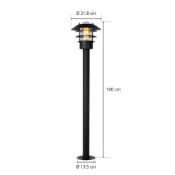 Lucide Zico pullertlampe av aluminium, svart Hot